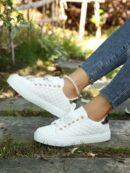Zapatillas Deportivas Negras Antideslizantes con Cordones