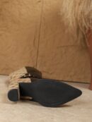 Botas Altas de Tacón Ancho para Mujer Talla Plus