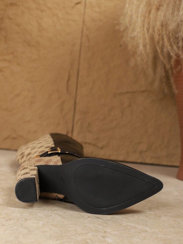Botas Altas de Tacón Ancho para Mujer Talla Plus - Image 24