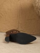 Botas Altas de Tacón Ancho para Mujer Talla Plus