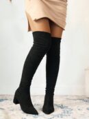 Botas Plus Size por Encima de la Rodilla, con Tacón Grueso