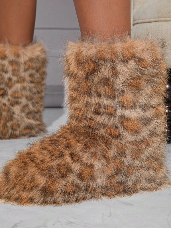 Botas de Nieve de Plataforma Alta en Gamuza Sintética - Image 7