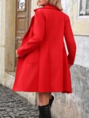 Abrigo de Invierno Elegante de Corte Regular y Doble Botonadura