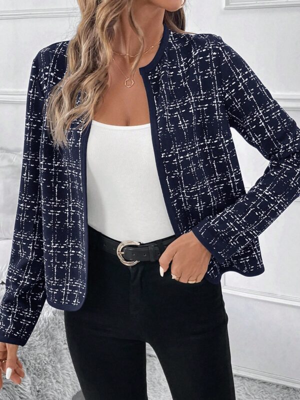 Chaqueta Elegante de Cuello Alto con Manga Larga para Otoño/Invierno - Image 13