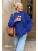 Sweater de Punto Liso Manga Larga para Mujer