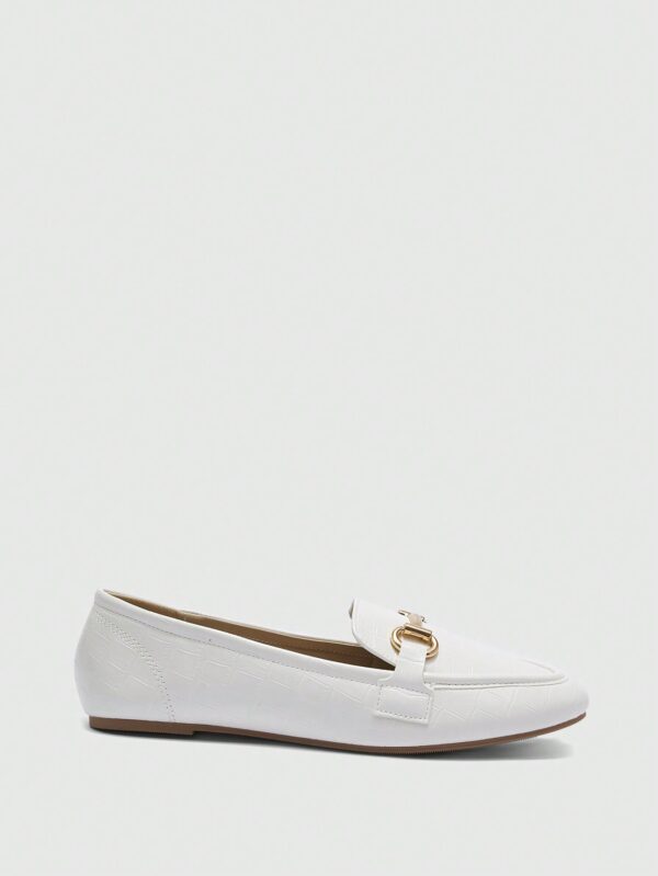Mocasines de Mujer con Hebilla Metálica y Tacón Plano - Image 44