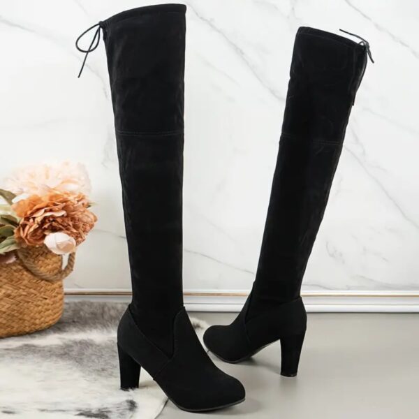 Botas de Invierno con Tacón Alto para Fiesta, Antideslizantes y Transpirables - Image 5
