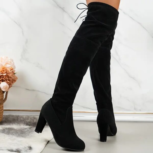 Botas de Invierno con Tacón Alto para Fiesta, Antideslizantes y Transpirables - Image 6