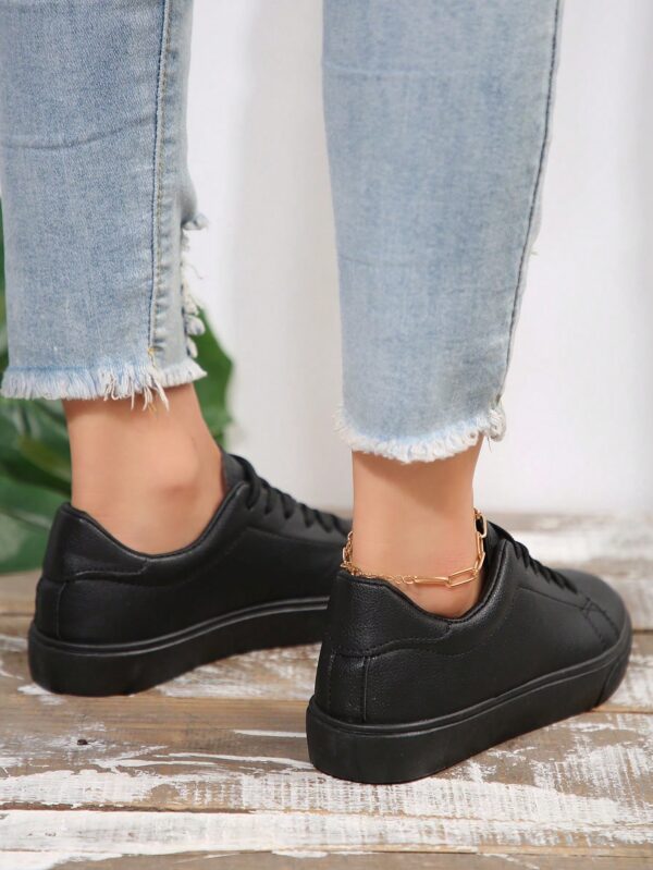 Zapatillas Blancas de Mujer para Skateboard, Versátiles y Transpirables, Estilo Coreano - Image 12