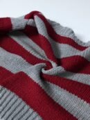 Cardigan Largo con Hombros Caídos y Diseño Colorblock
