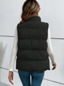 Chaleco Acolchado con Botones Frontales Estilo Francés