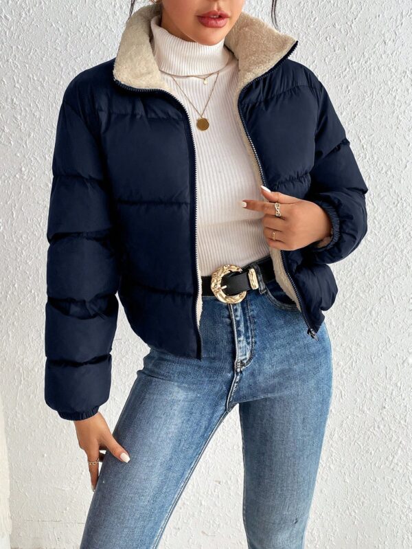 Campera Térmica Corta con Cierre y Cuello Alto - Image 13