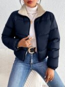 Campera Térmica Corta con Cierre y Cuello Alto