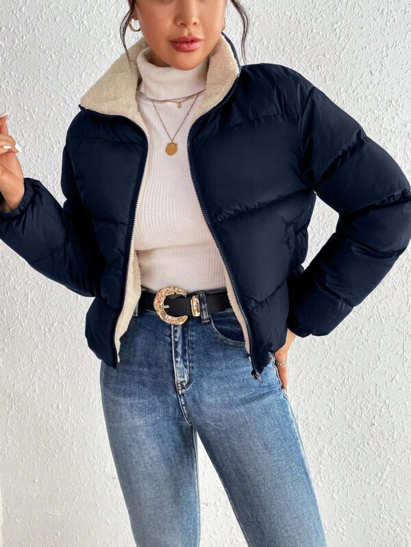 Campera Térmica Corta con Cierre y Cuello Alto - Image 18