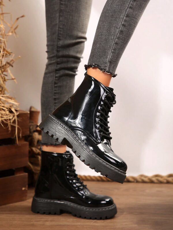 Botines de Mujer con Plataforma y Cierre de Cordones - Image 7