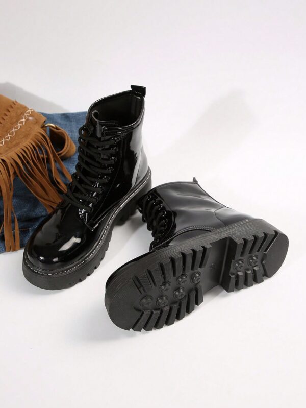Botines de Mujer con Plataforma y Cierre de Cordones - Image 2