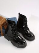 Botines de Mujer con Plataforma y Cierre de Cordones