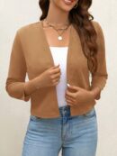 Chaqueta Corta Negra de Trabajo para Mujer, Temporada Primavera
