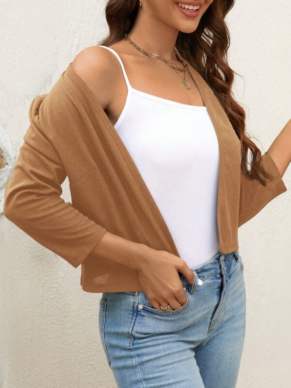 Chaqueta Corta Negra de Trabajo para Mujer, Temporada Primavera - Image 24