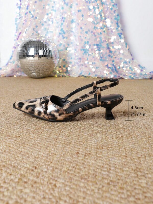Zapatos de Tacón Gatito en Charol con Punta Afilada y Espalda Abierta - Image 82