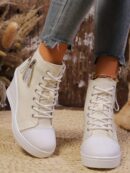 Zapatillas de Plataforma Casual para Mujer con Suela Gruesa