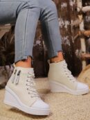 Zapatillas de Plataforma Casual para Mujer con Suela Gruesa