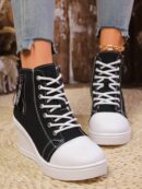Zapatillas de Plataforma Casual para Mujer con Suela Gruesa