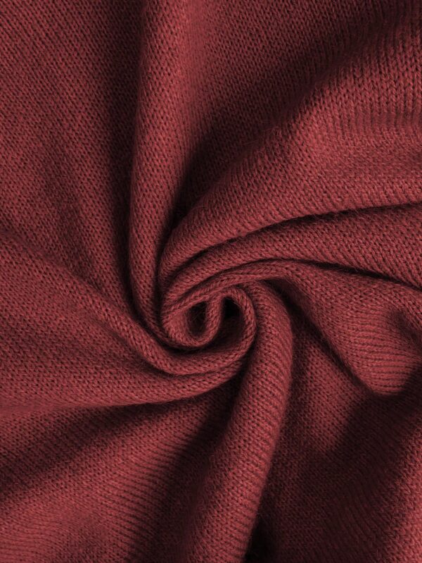 Sweater de Punto en Color Sólido con Manga Corta - Image 51
