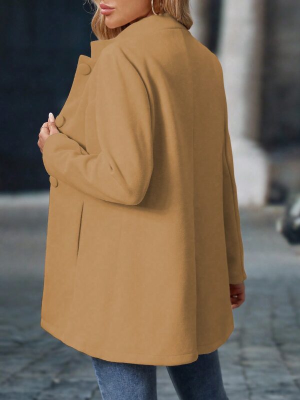 Chaqueta Midi Casual de Cuello Alto para Mujer - Image 41