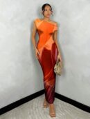 Vestido Largo Asimétrico Elegante Ajustado