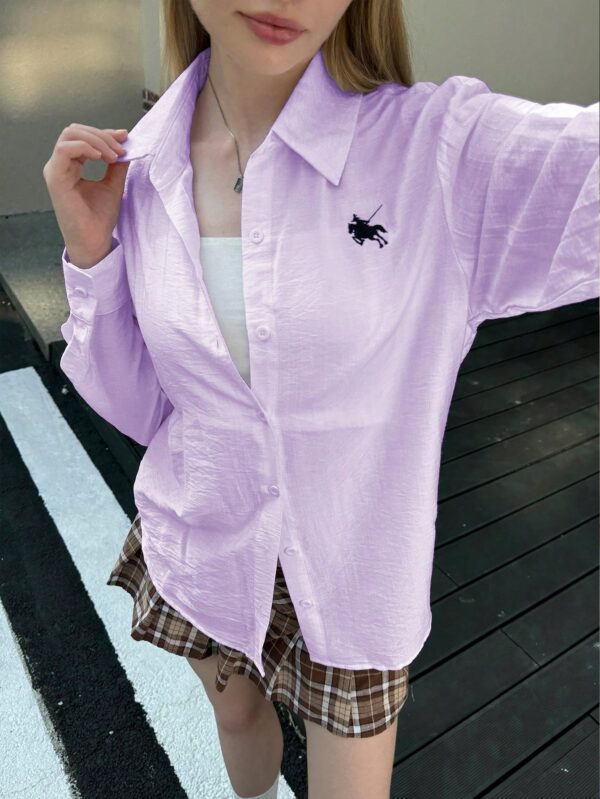Camisa Estampada con Manga Larga y Hombros Caídos - Image 57