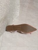 Zapatos Planos de Cuero Suave con Punta Puntiaguda y Diseño Bicolor