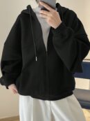 Buzo Casual con Capucha y Cordón en Fleece