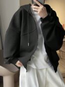 Buzo Casual con Capucha y Cordón en Fleece