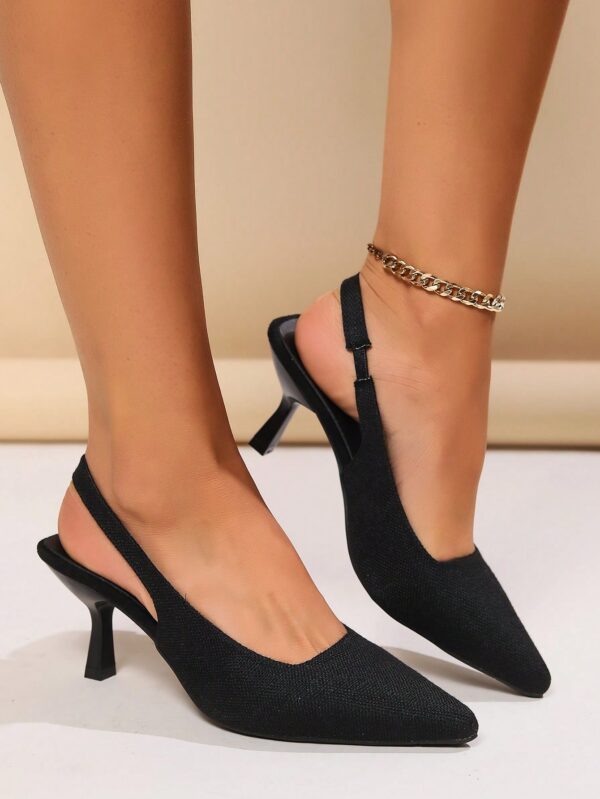 Zapatos de Tacón Elegantes con Correa Trasera y Tacón Piramidal - Image 30