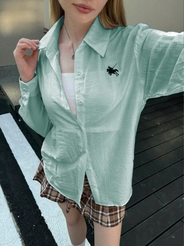 Camisa Estampada con Manga Larga y Hombros Caídos - Image 30