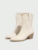 Botas Cortas Bordadas de Estilo Western con Punta Afilada