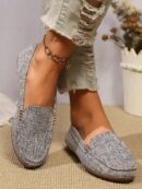 Mocasines de Lona Ligera en Talla Grande para Mujer
