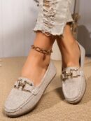 Mocasines de Lona Ligera en Talla Grande para Mujer