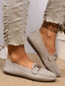 Mocasines de Lona Ligera en Talla Grande para Mujer