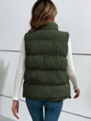Chaleco Acolchado con Botones Frontales Estilo Francés