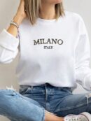 Buzo Casual con Estampado de Milán y Manga Larga