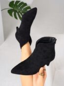Botines de Mujer con Cierre Lateral y Tacón Delgado