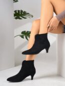 Botines de Mujer con Cierre Lateral y Tacón Delgado