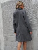 Abrigo Elegante Doble Botonadura con Solapa Clásica
