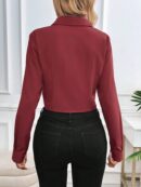 Blusa de Mujer Larga y Simple con Mangas Largas