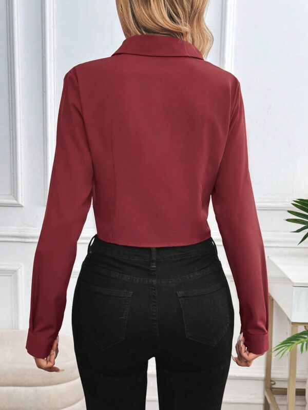 Blusa de Mujer Larga y Simple con Mangas Largas - Image 17