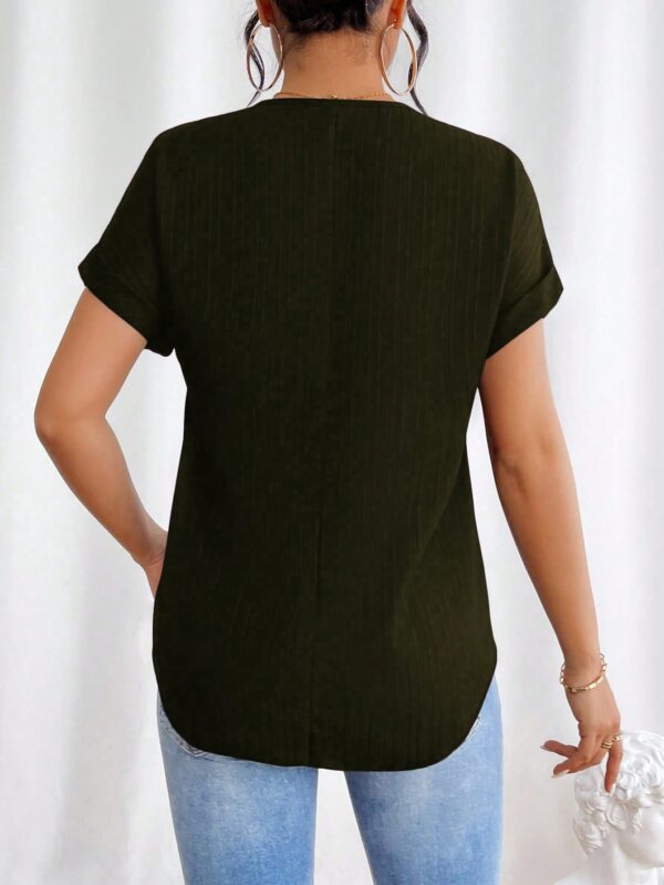 Blusa Casual con Cremallera y Manga Murciélago - Image 22