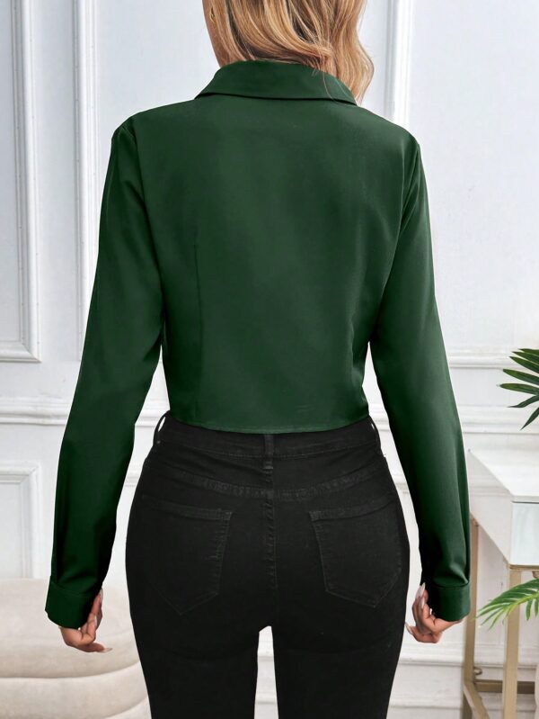 Blusa de Mujer Larga y Simple con Mangas Largas - Image 26