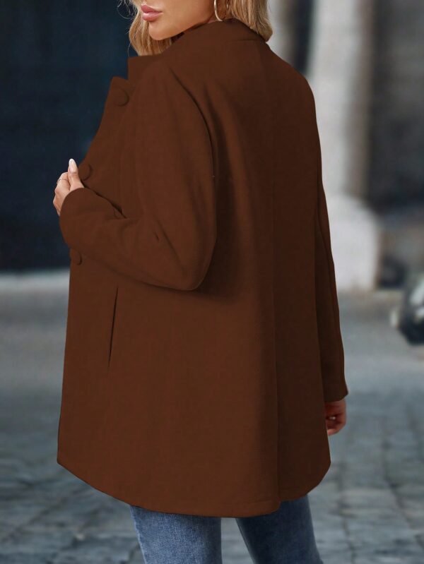 Chaqueta Midi Casual de Cuello Alto para Mujer - Image 21